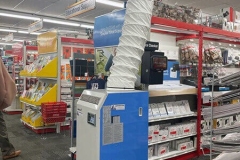 Portable air conditioner in retail store