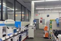 Temporary ac in retail store