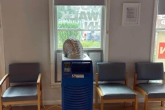 Temporary Air Conditioning unit in a retail business