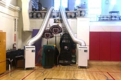 2 Temporary Air Conditioners cooling a gym