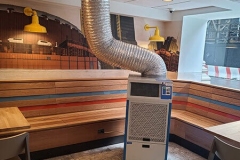 Temporary Air Conditioner unit in retail setting