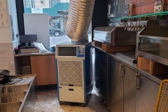 Temporary Air Conditioner unit in store