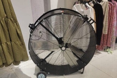 rental fan in a retail location