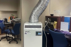 temporary  AC unit in an office location