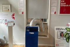 temp ac and exhaust in a retail setting