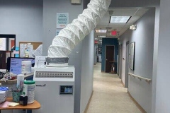 Temporary Air Conditioning unit in an office