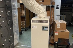 Temporary Air Conditioning unit in a storage area