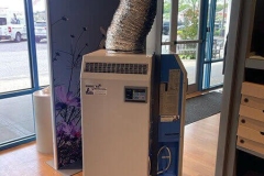 Temporary Air Conditioning unit in a retail store