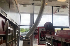 Temporary ac units in a retail GNC store