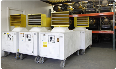 Special Event Heating rentals equipment providing Temporary Heating Solutions