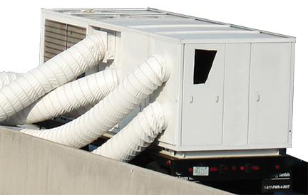 A DX drop down air conditioning units from Neat Heat & Cooling